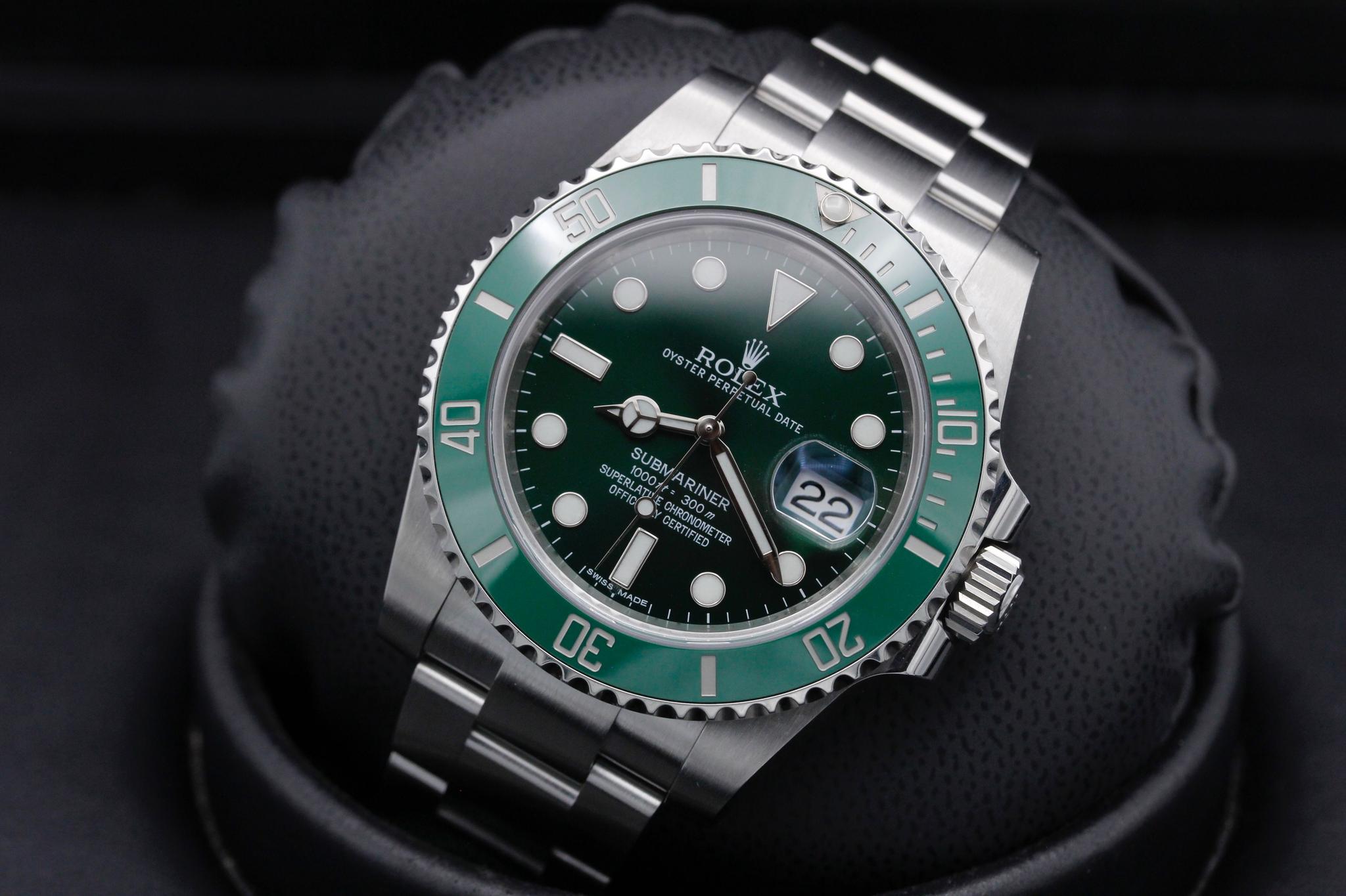 Rolex Submariner Hulk 116610LV - Green Dial - 2016