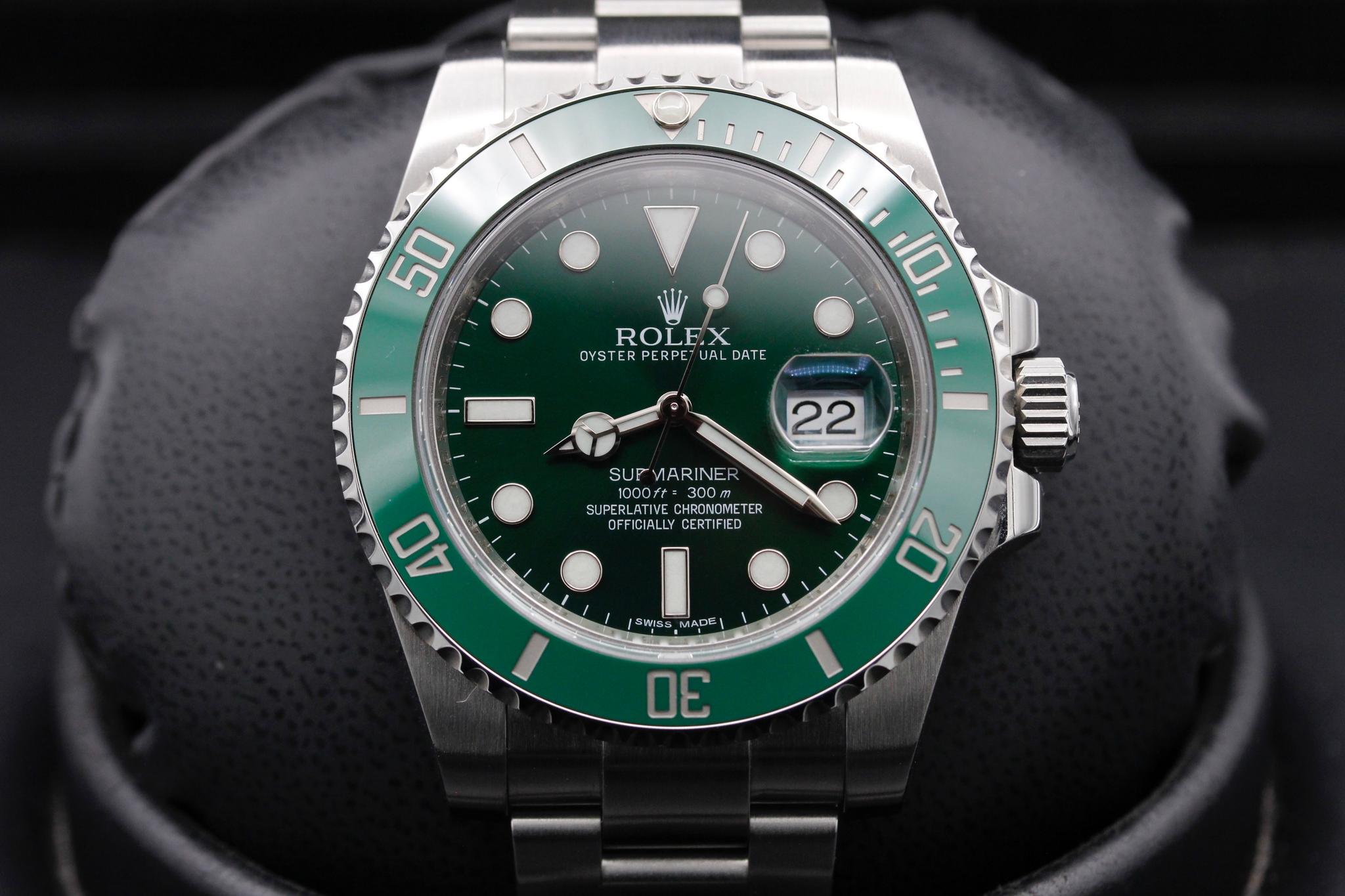 Rolex 'Hulk' Submariner 116610LV - Green Dial - 2014
