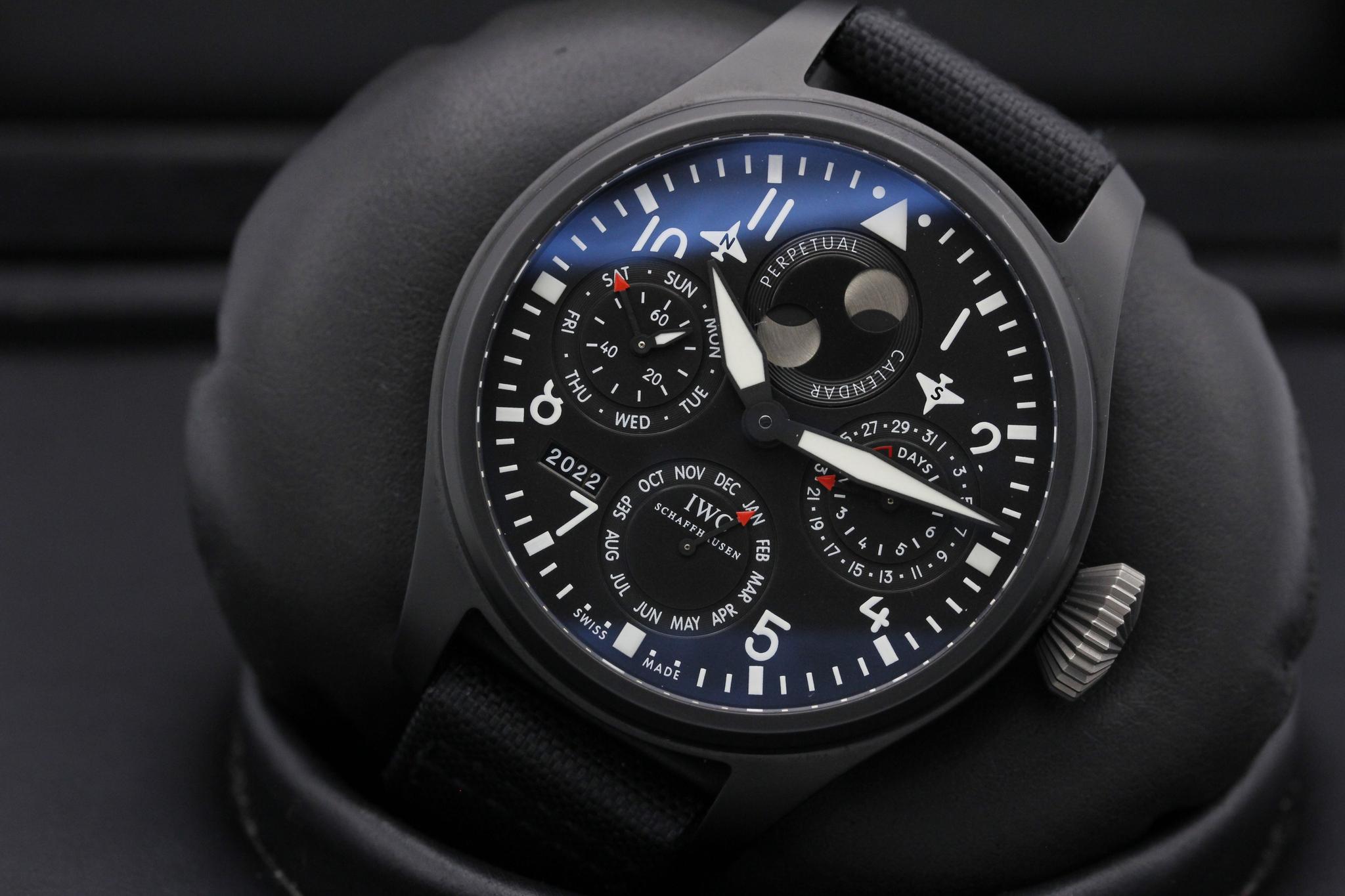 Iwc big pilot top gun perpetual calendar hot sale