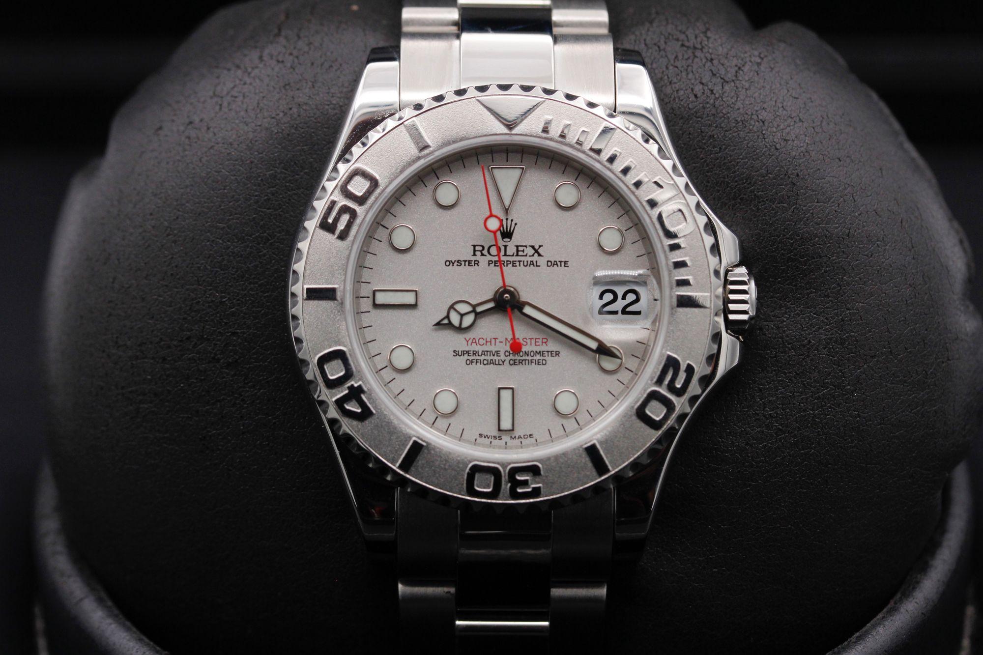 Rolex Yacht-Master, Dial Platinum, Size 35mm, 168622